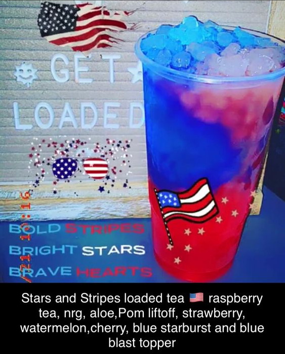 Stars and Stripes Loaded Tea. 