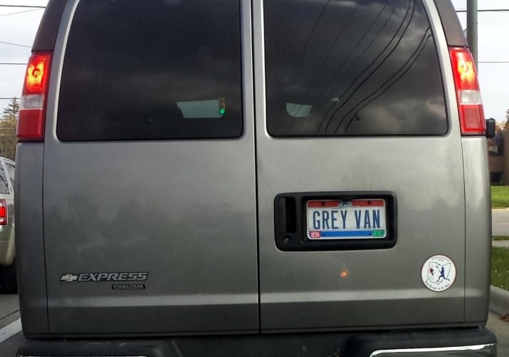 Grey Van. 