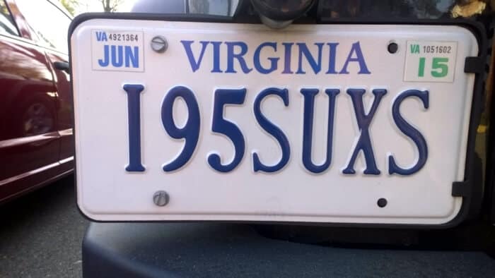 I95SUXS: Interstate 95 Sucks. 