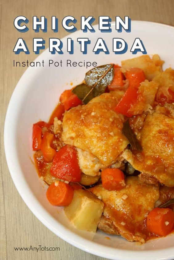 Chicken Afritada Instant Pot. 