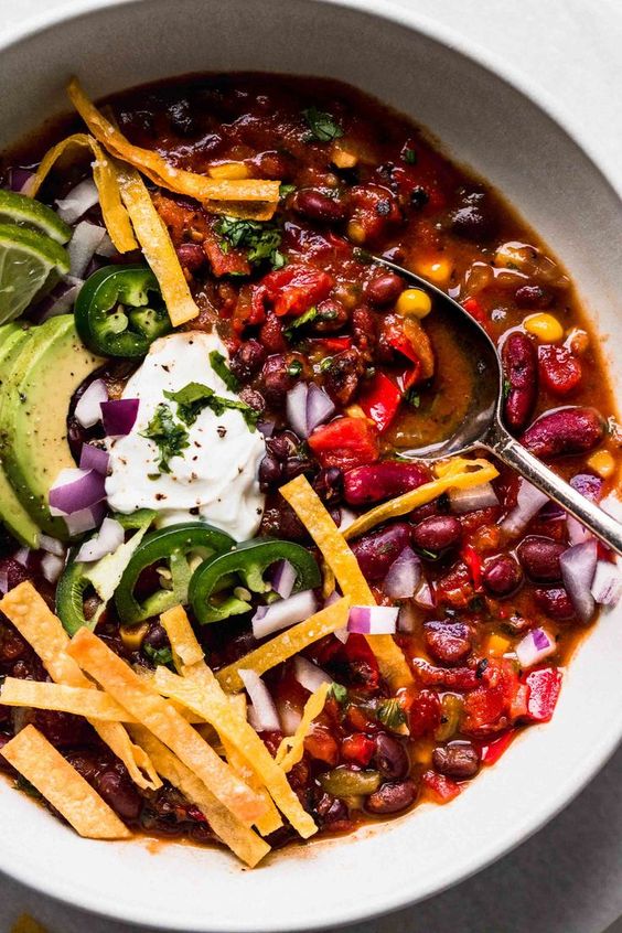 Vegetarian Chili in the Instant Pot. 