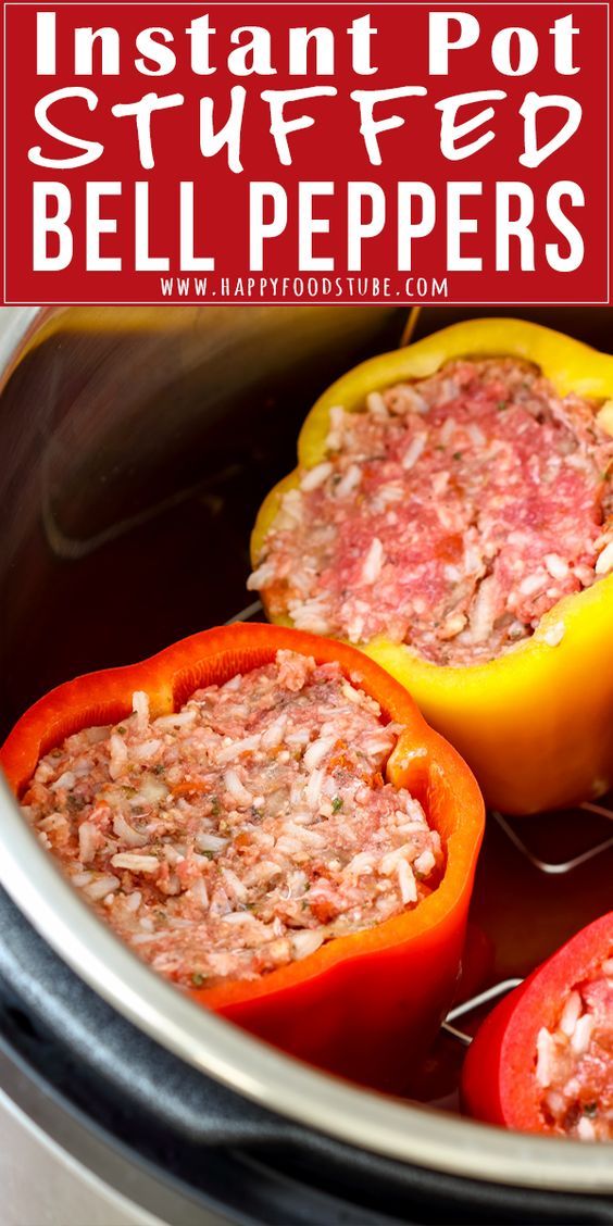 Instant Pot Stuffed Bell Peppers. 