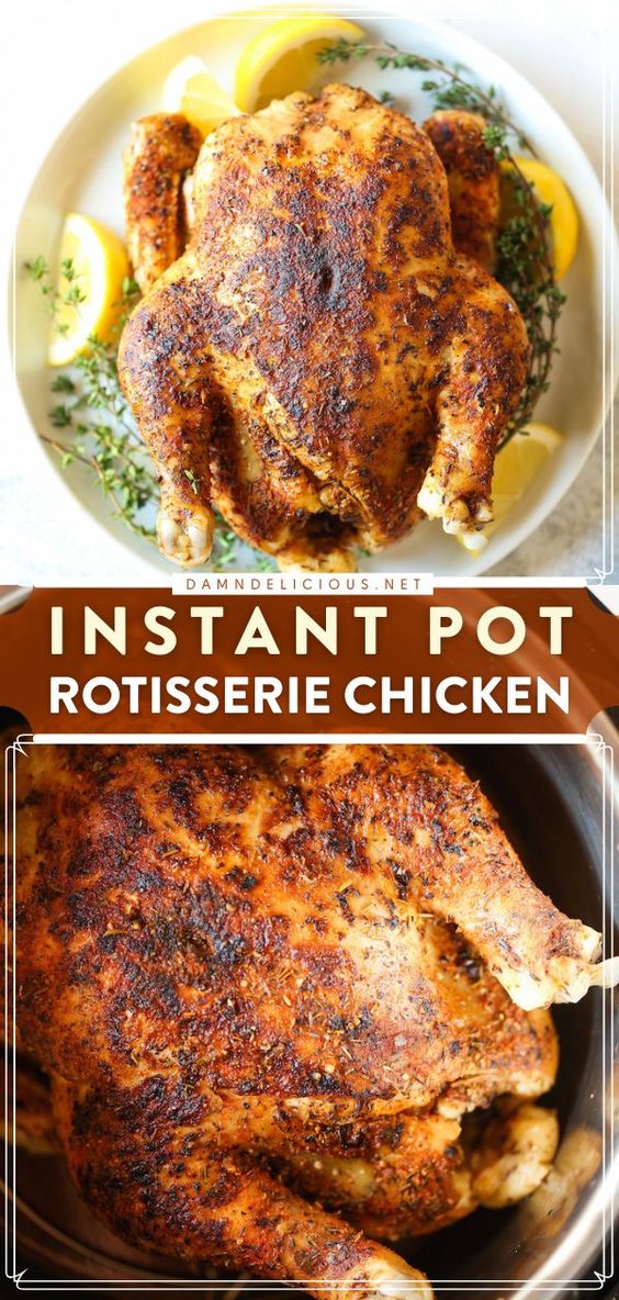 Instant Pot Rotisserie Chicken. 