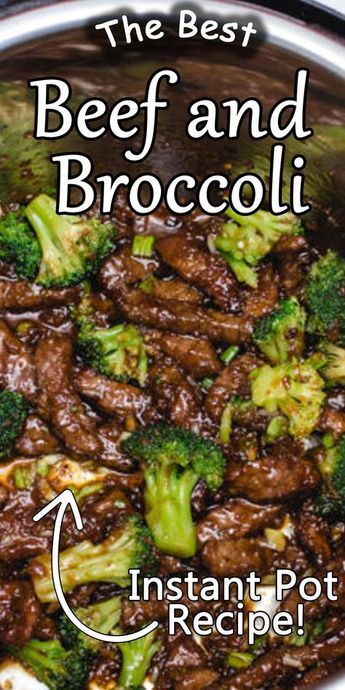 Instant Pot Beef and Broccoli. 