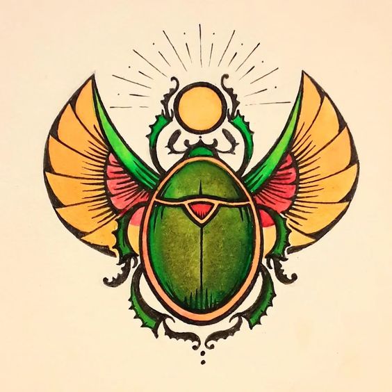 The Egyptian Scarab. 