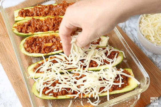 Low Carb & Keto Zucchini Boats. 