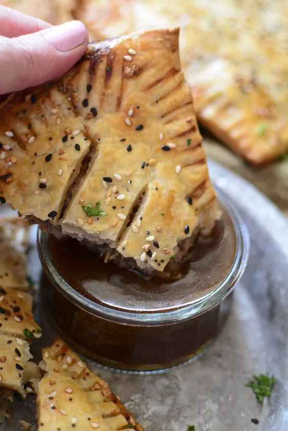 Flaky and Savory Beef Hot Pockets. 