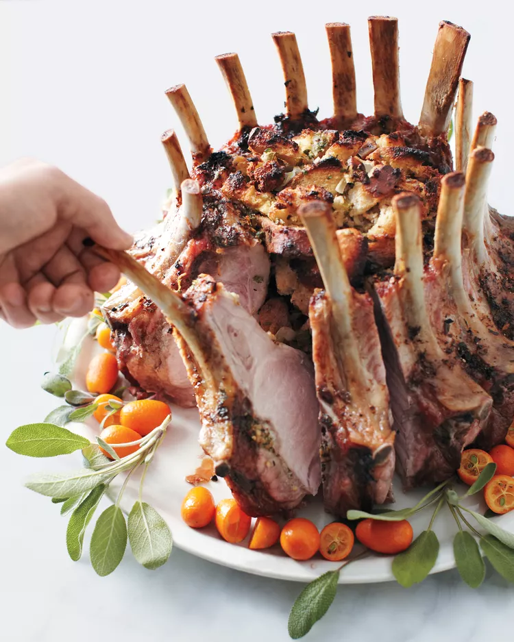 Crown Roast of Pork. 