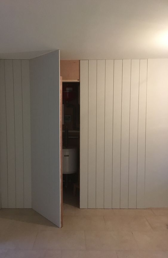 Shiplap Wall Hidden Door. 