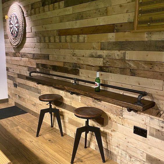 Industrial Pipe Breakfast Bar. 