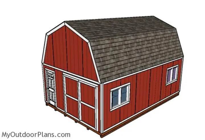 16×24 Gambrel Shed. 