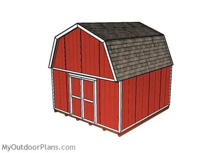 16×16 Gambrel Shed. 