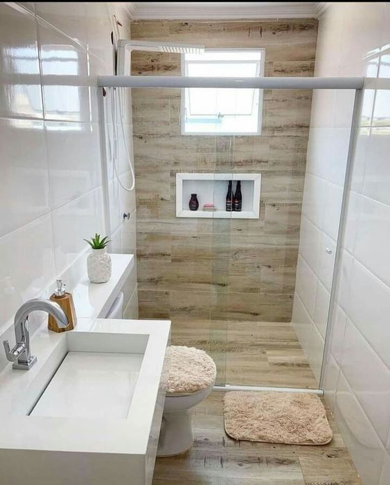 Minimalist 5X8 Bathroom Remodel. 