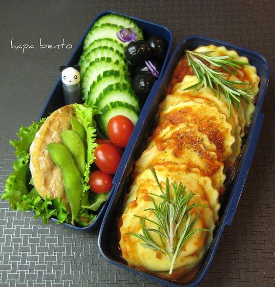 Ravioli Bento Box. 