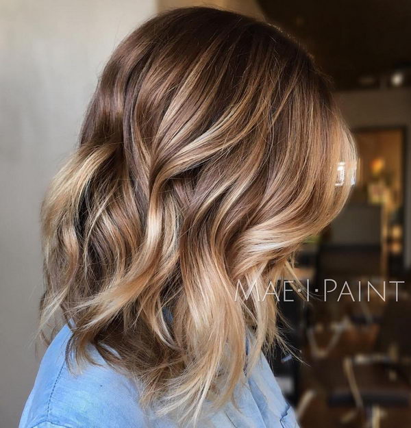 Painted Balayage Highlights. 