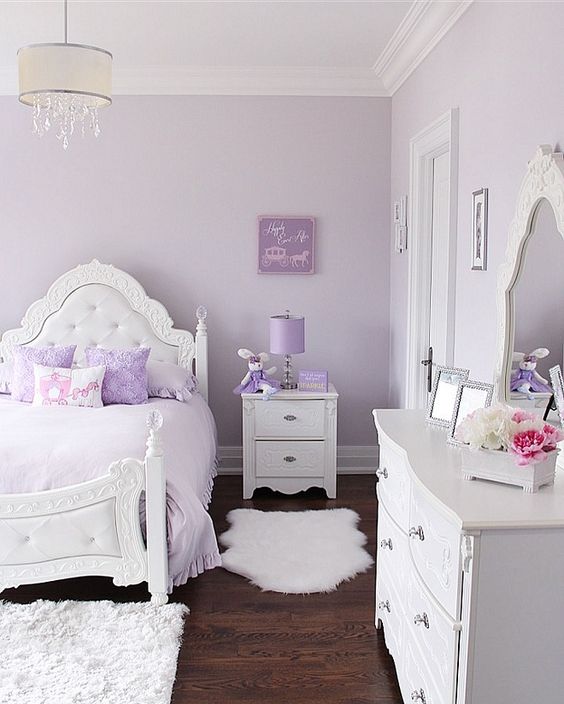 White And Lavender. 