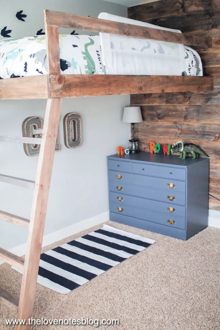 DIY Floating Loft Bed. 