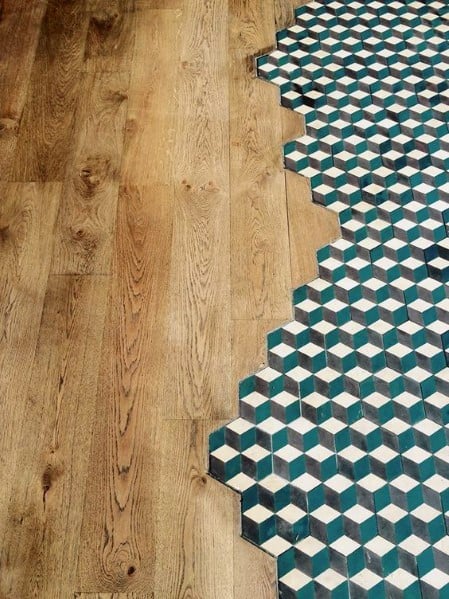 Kitchen Tile to Wood Floor Transition Ideas. 