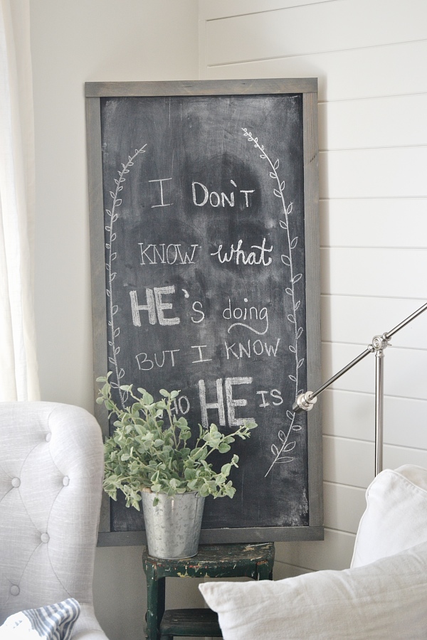 Large Chalk Board for Living Room. 