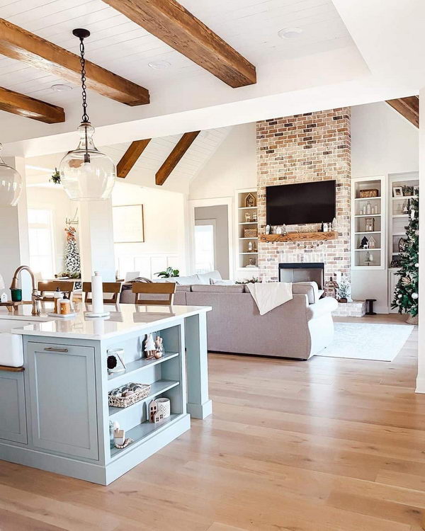 Semi Open Plan Kitchen Living Room. 